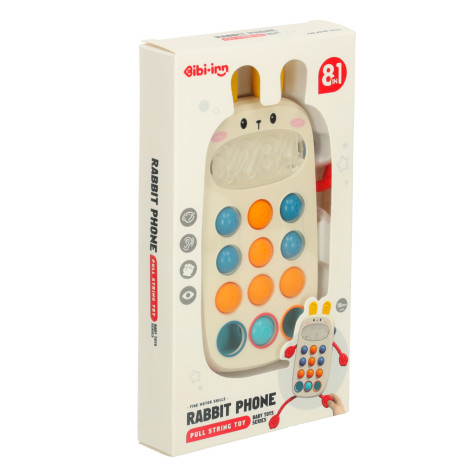 KIK Telefon s tlačítky montessori senzorická hračka pro děti ~ 7