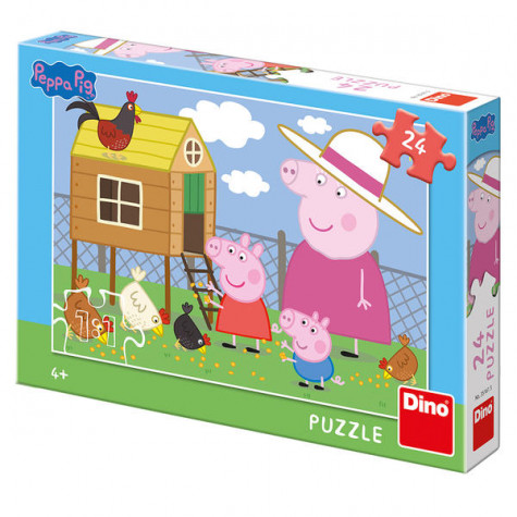 Dino Peppa Pig Prasátko Pepina: Slepičky puzzle 24 dílků
