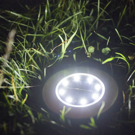 Solární zahradní pozemní LED lampa 12 ks ~ 4