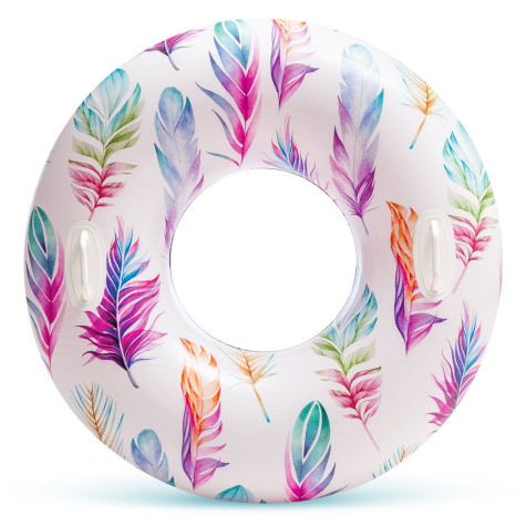 Intex 58263 Kruh nafukovací s úchyty 97 cm - pírka ~ 1