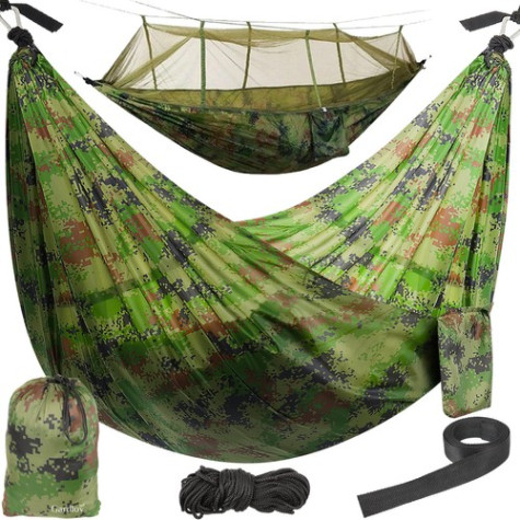 Turistická houpací síť Santiago Army 260x140cm Gardlov 10149 ~ 1