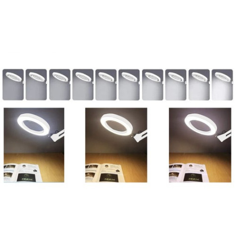 Multifunkční lampa s lupou - bílá Izoxis 23894 ~ 3