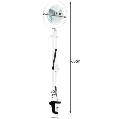 Multifunkční lampa s lupou - bílá Izoxis 23894 ~ 11