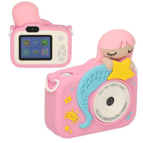 KIK Digitální fotoaparát pro děti 1GB Mořská panna ~ 8