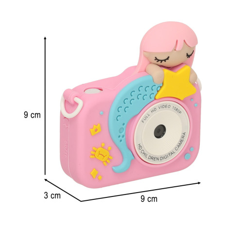 KIK Digitální fotoaparát pro děti 1GB Mořská panna ~ 9