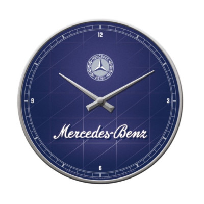 Nekupto Nástěnné hodiny Mercedes-Benz - Silver & Blue