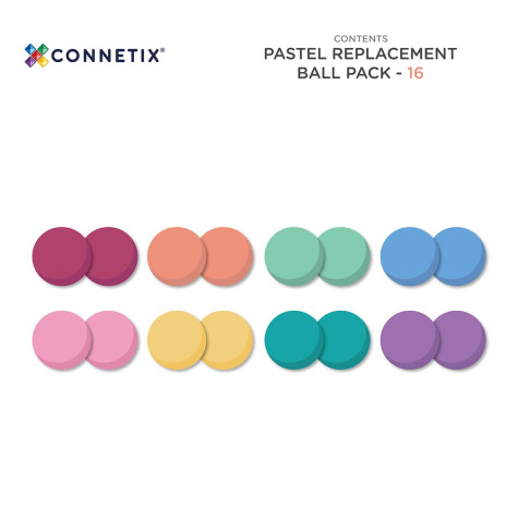 CONNETIX Pastel Ball Pack 16 kuliček ~ 6