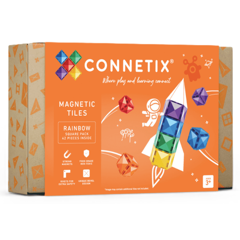 CONNETIX Rainbow Square Pack 42 dílů ~ 1