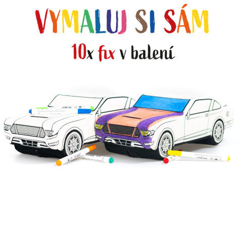 Plyšový Mustang na vybarvení ~ 2