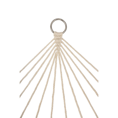 KIK Zahradní houpací síť Boho síťová třásně 200 cm béžová ~ 4