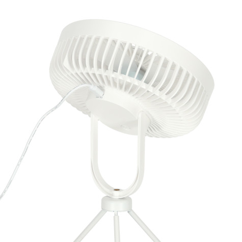 KIK Mini stolní ventilátor bílý ~ 5
