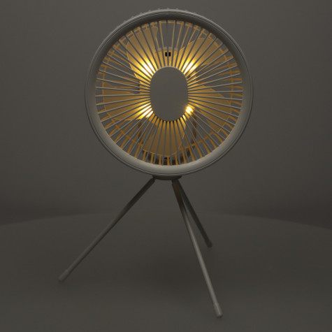 KIK Mini stolní ventilátor bílý ~ 6