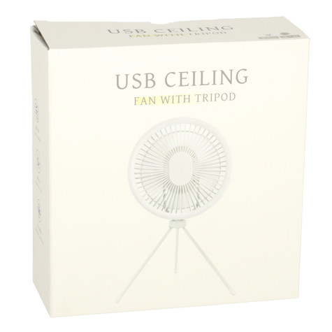 KIK Mini stolní ventilátor bílý ~ 11