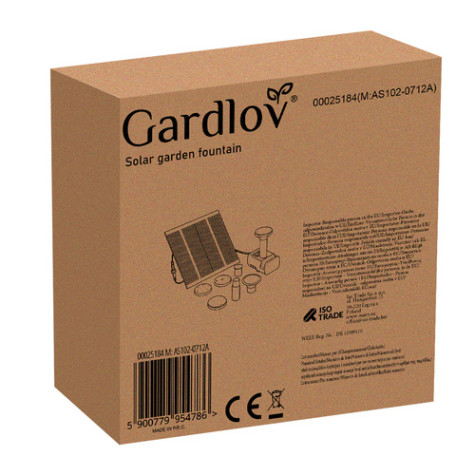 Solární fontána k zahradnímu jezírku Gardlov 25184 ~ 12