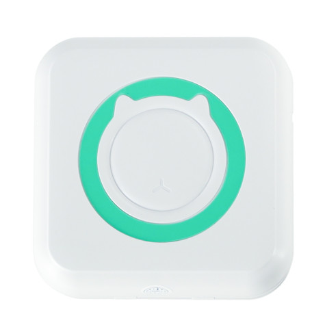 KIK Mini termotiskárna štítků USB čtvercová - modrá ~ 1