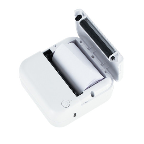 KIK Mini termotiskárna štítků USB čtvercová - modrá ~ 7
