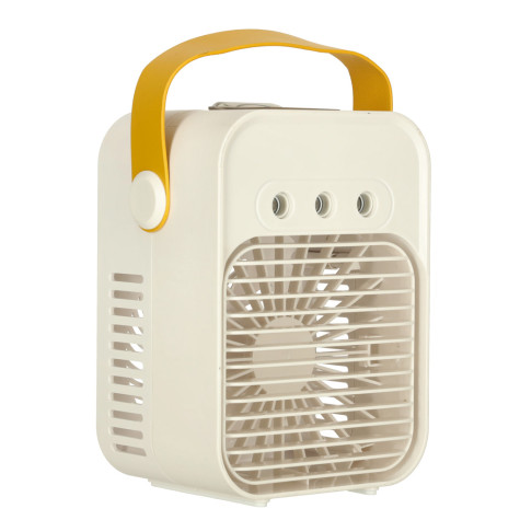 KIK Přenosný stolní multifunkční ventilátor bílý ~ 1