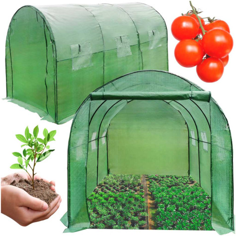 KIK Fóliový tunelový zahradní skleník 3x2x2m ~ 1