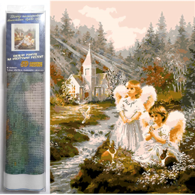 Norimpex Diamantový obrázek malování 30x40cm - Andílci