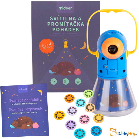 Mideer Dětská promítačka 12 pohádek s českým návodem ~ 1