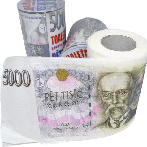 Toaletní papír - pětitisícovka 5000 Kč ~ 1