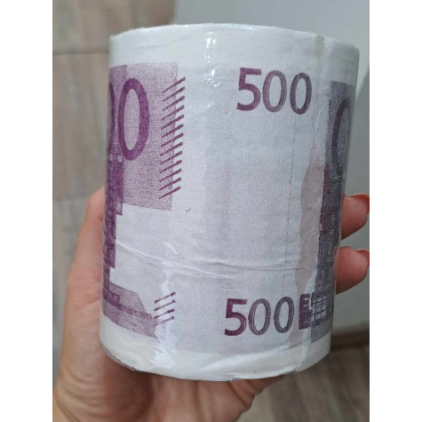 Toaletní papír - 500 Euro fialový ~ 4