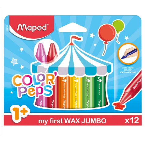 Maped Trojhranné voskovky Color'Peps Jumbo 12 ks ~ 2