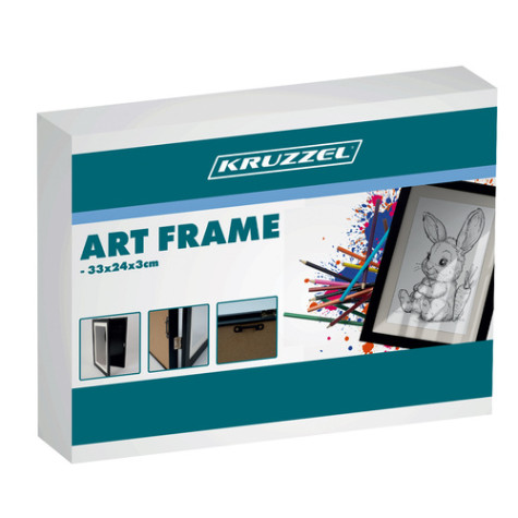 Umělecký fotorámeček A4 černý Kruzzel 25419 ~ 11
