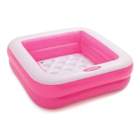 Intex 57100 Bazén nafukovací čtvercový 86x86x25cm - růžový ~ 1