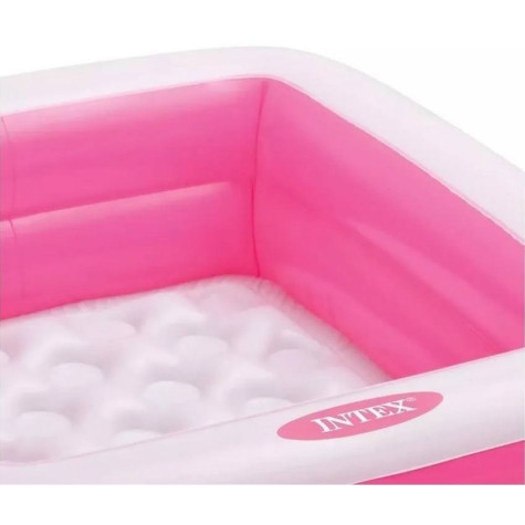 Intex 57100 Bazén nafukovací čtvercový 86x86x25cm - růžový ~ 3