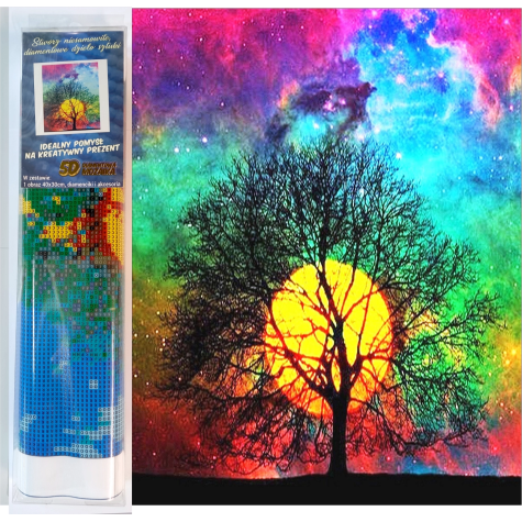 Norimpex Diamantový obrázek malování 30x40cm - Barevný západ slunce ~ 1