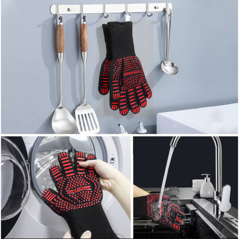 Tepelně odolné grilovací rukavice Kaminer 25416 ~ 4