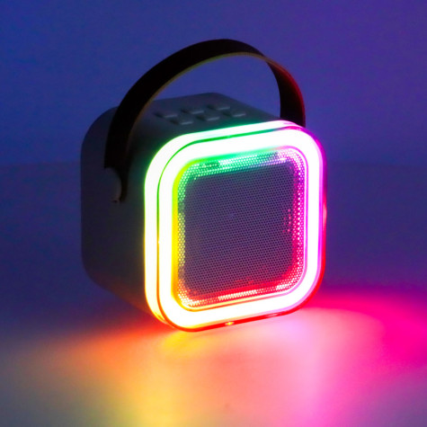 KIK Karaoke bluetooth reproduktor bezdrátový - růžový ~ 2