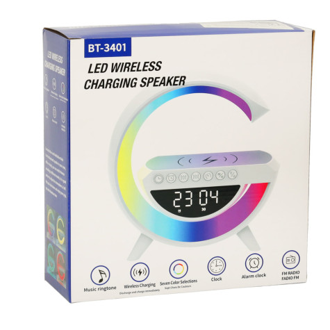 KIK Multifunkční LED světlo s bezdrátovou nabíječkou - bílé ~ 2