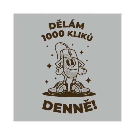 Albi Pánské tričko - Dělám 1000 kliků denně - L ~ 2