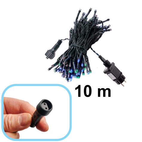 KIK LED světelný řetěz 10m 100LED multicolour ~ 3
