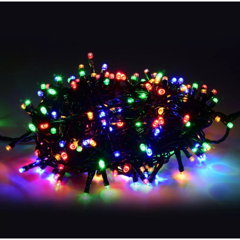 KIK LED světelný řetěz 10m 100LED multicolour ~ 6