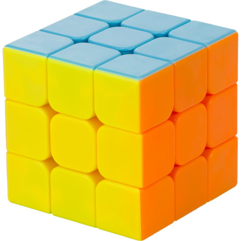 KIK Hlavolam kostka rubikova 3x3x3 neon ~ 1