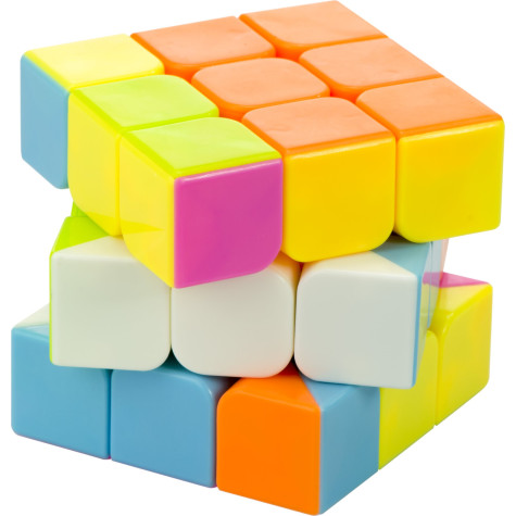 KIK Hlavolam kostka rubikova 3x3x3 neon ~ 2