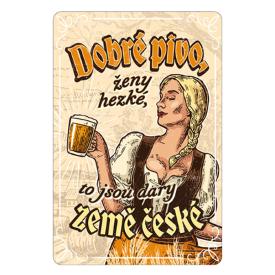 Nekupto Plechová cedule 20x30cm - Dobré pivo
