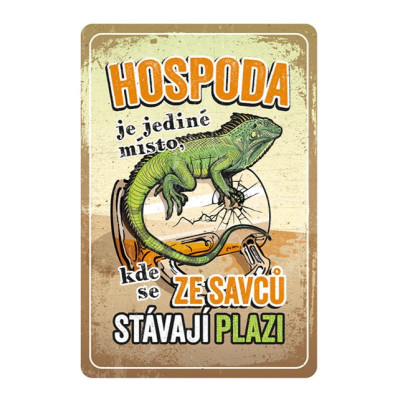 Nekupto Plechová cedule 20x30cm - Hospoda