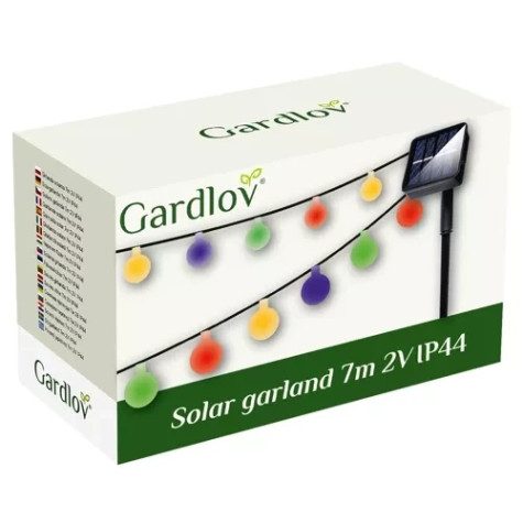 Solární barevná girlanda 7m kuličky Gardlov 23865 ~ 5