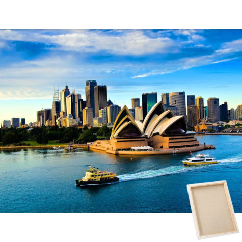 Diamantové malování s rámem - Sydney ~ 1