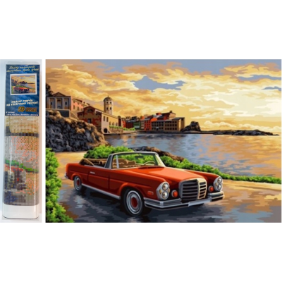 Norimpex Diamantový obrázek malování 30x40cm - Projížďka po pobřeží