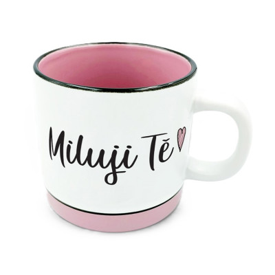 Nekupto Hrnek s potiskem 400 ml pastel Miluji Tě