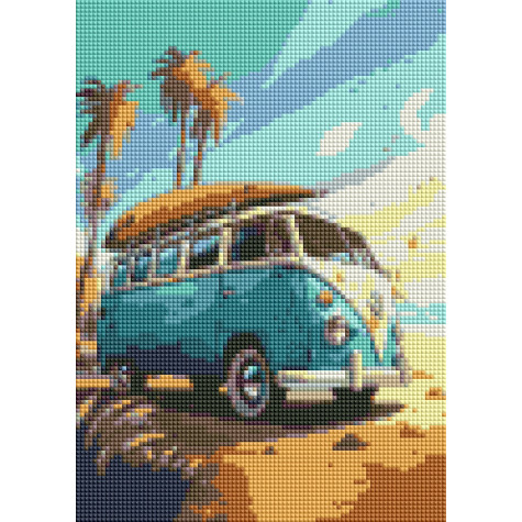 Norimpex Diamantový obrázek malování 30x40cm - WW Transporter ~ 3