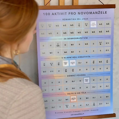 Albi Stírací plakát - 100 aktivit pro novomanžele ~ 4