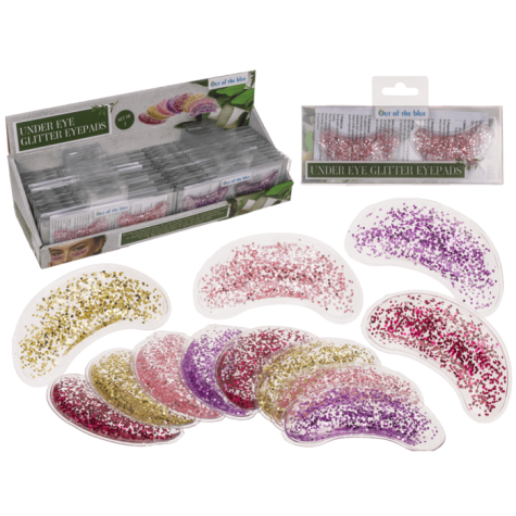 Chladící polštářky pod oči gelové glitter ~ 1
