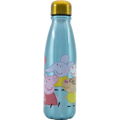 STOR Láhev na pití hliníková Prasátko Peppa 600 ml