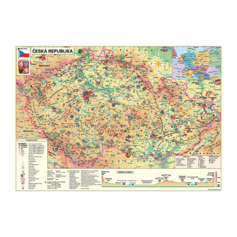 Dino Puzzle Mapa České republiky 500 dílků ~ 2
